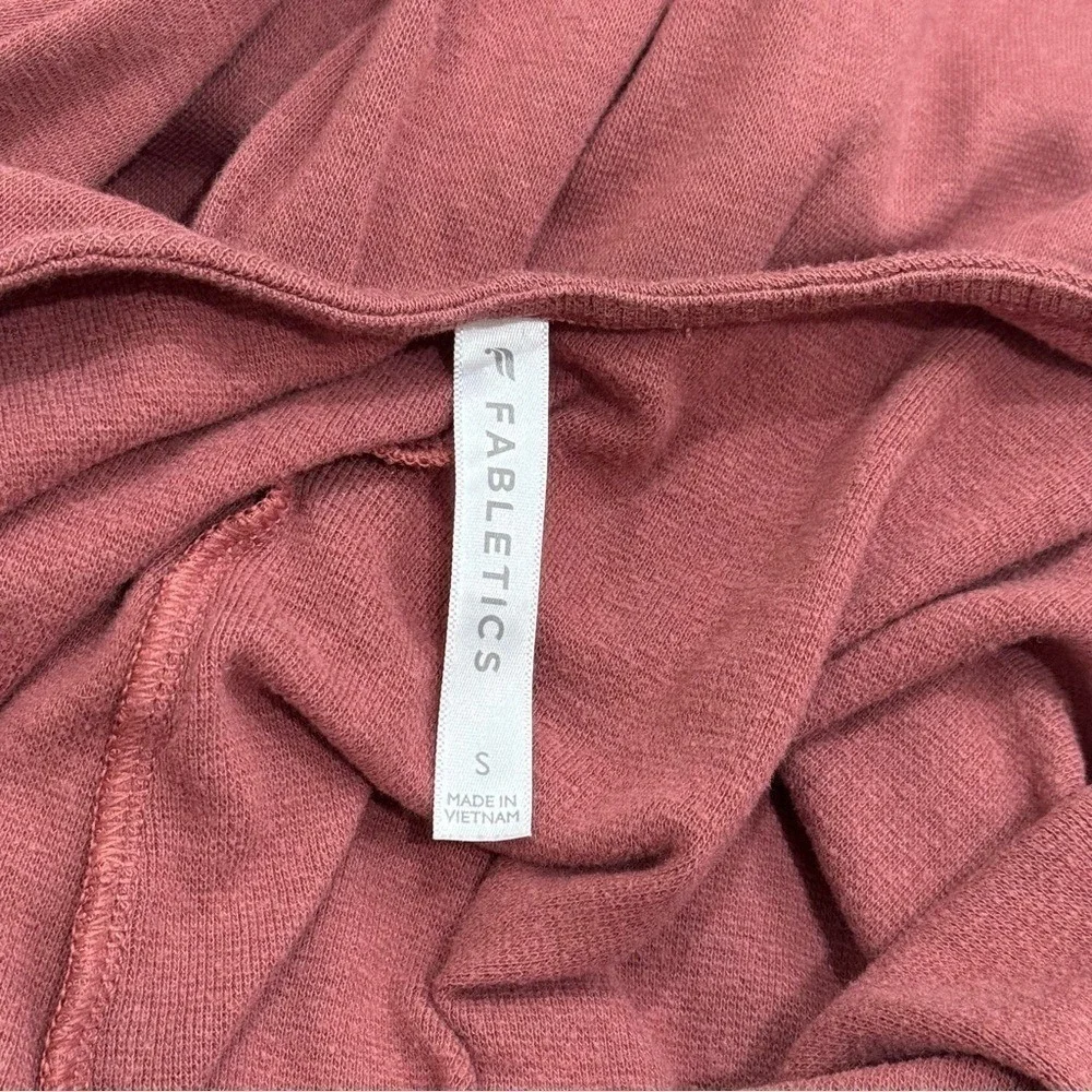 Fabletics Grace Relaxed Wide Leg Jumpsuit in Color Dark Rouge‎ Athleisure S